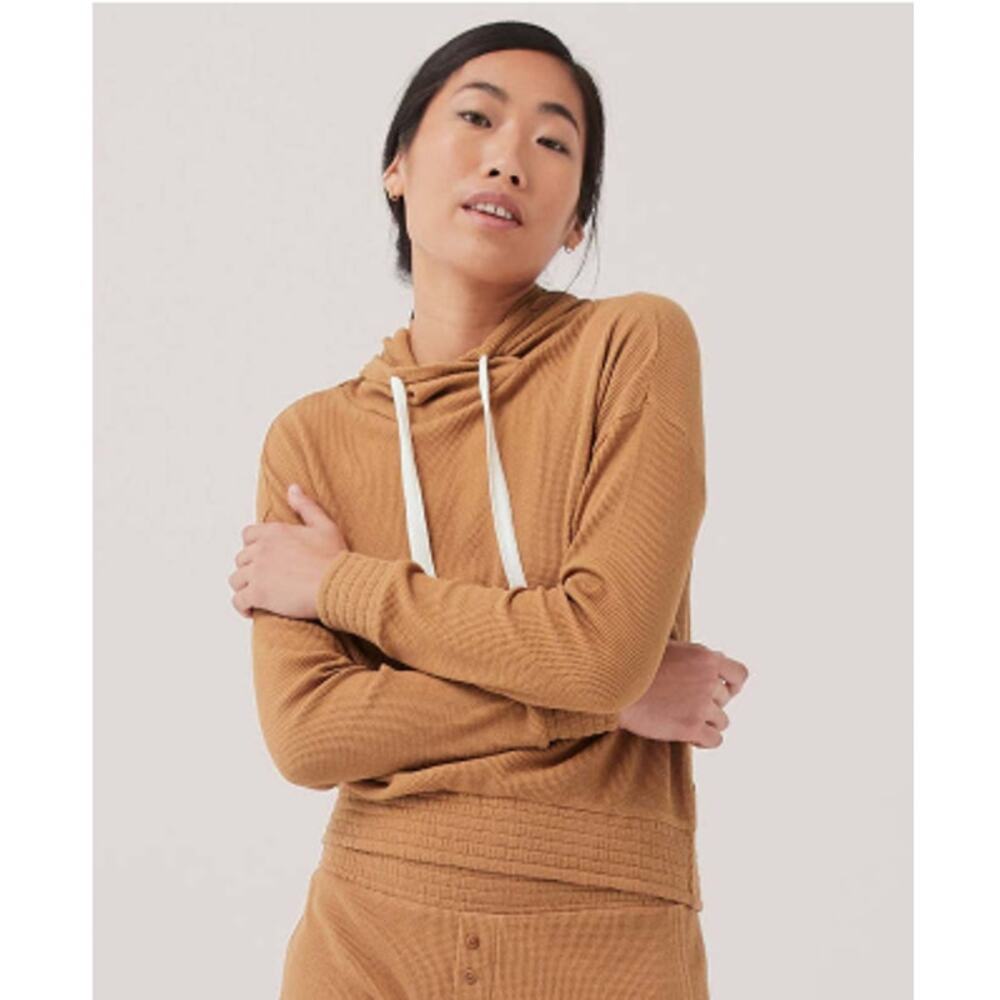 Pact Tan Hoodie Sweatshirt for Women